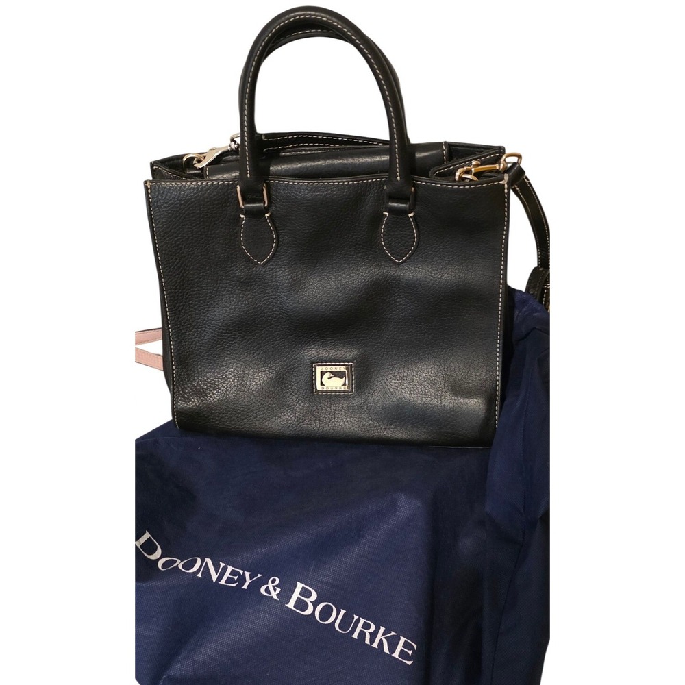 Vintage Purse Dooney & Bourke J4486095 Leather Satchel Women Black